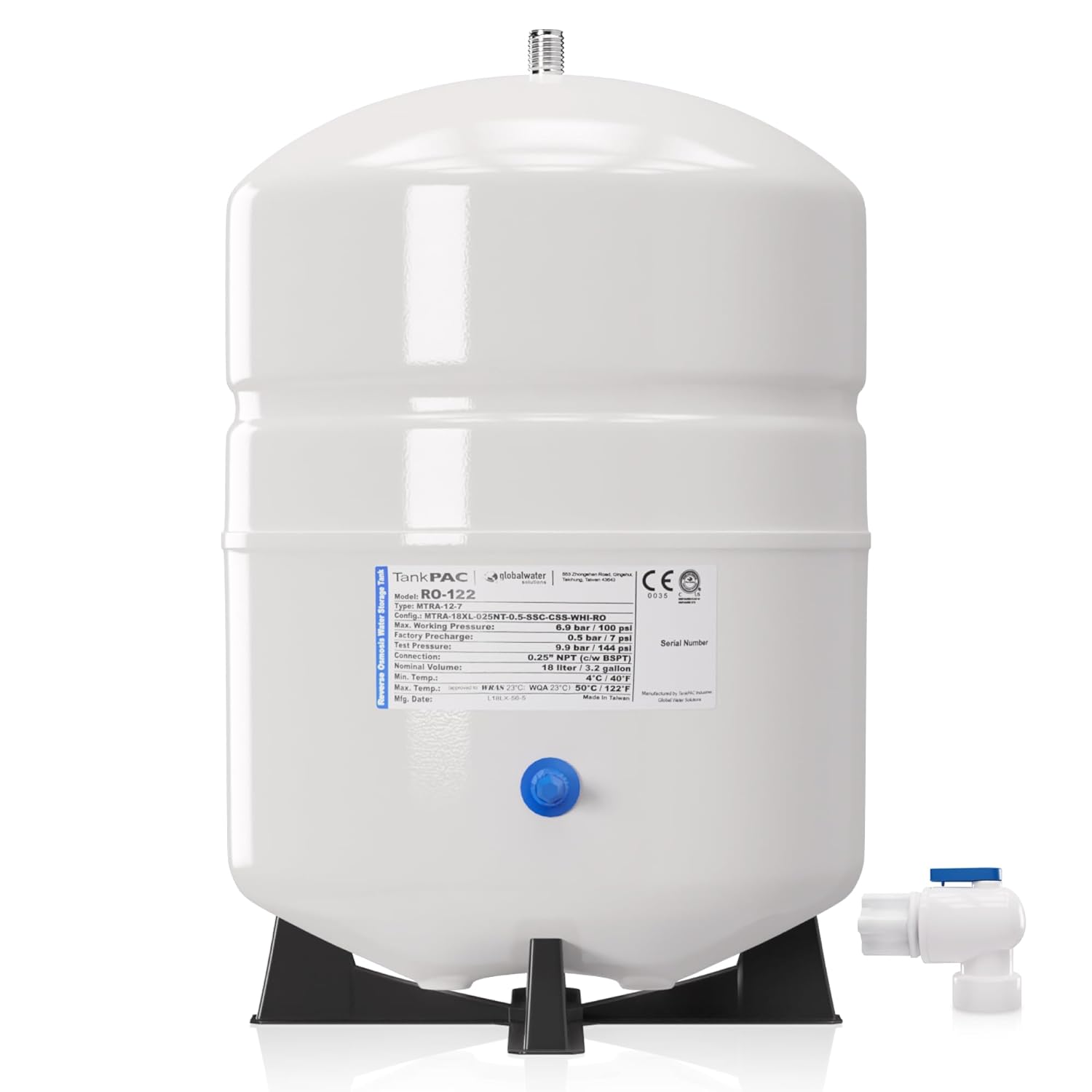 PAE RO 122 8 litre NSF Onaylı Su Arıtma Cihazı Tankı